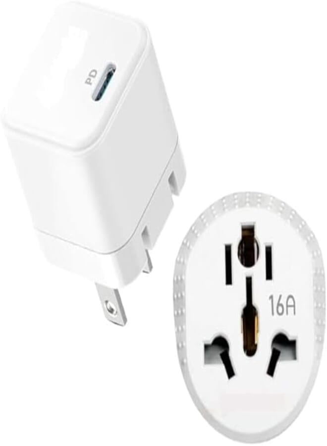 Generic USB C Charger, 20W Fast Charger with Foldable Plug, PowerPort III 20W Cube Charger